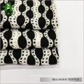 Mulinsen Textile Hot Sale Black White T/C Jacquard Dyed Polyester Fabric Hole Punch